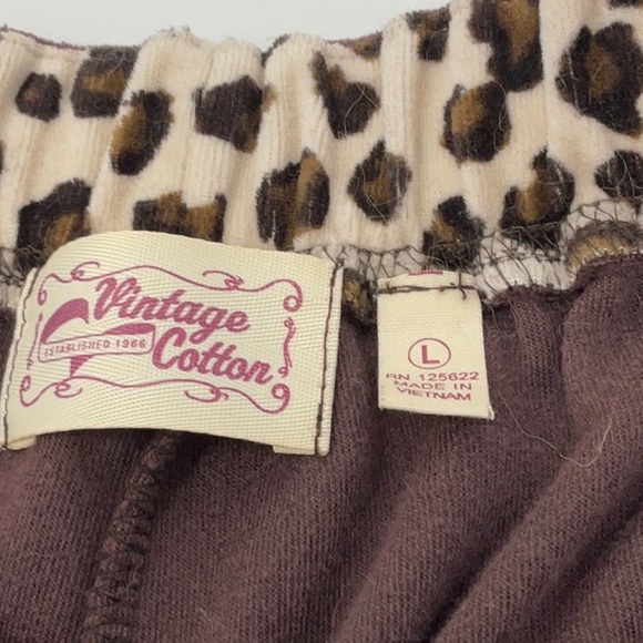Vintage Cotton women’s chocolate brown velour sweatpants, size L - Picture 3 of 8